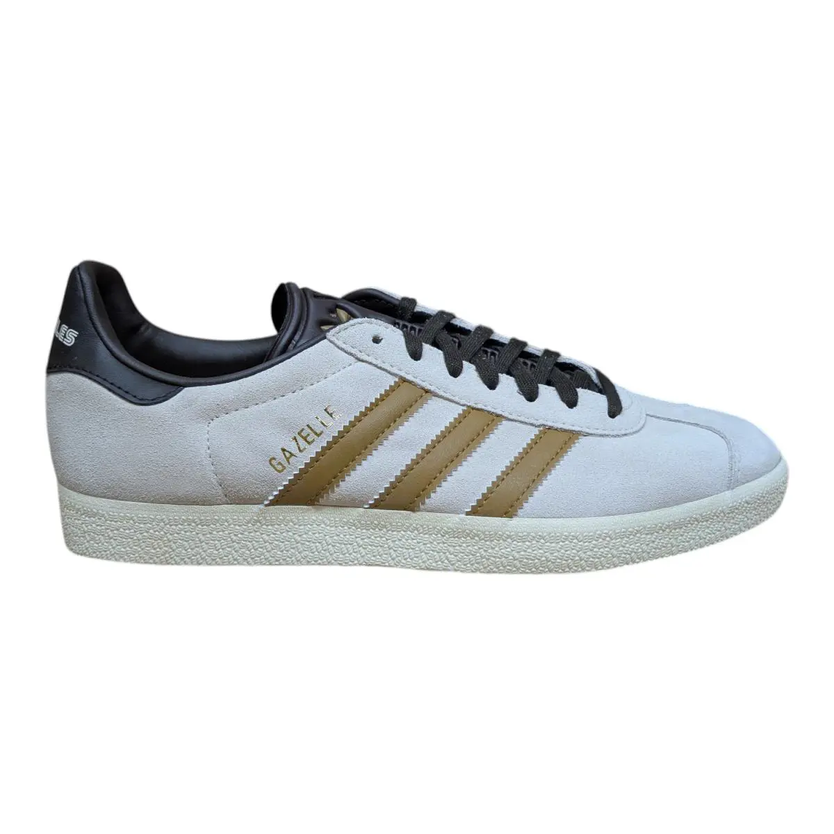 Adidas Men`s Gazelle Mls Lafc Sneakers - Linen Gold Ochre - US Size 8 - IH0203 - Beige