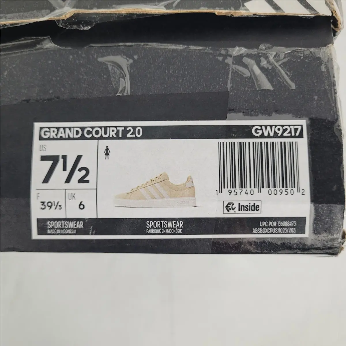 Adidas shoes - adidas Grand Court - Grand Court - GW9217 - Beige, Manufacturer: Alumina Cloud White (UPC: 195740009502) 8