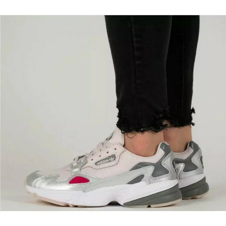 Adidas Originals Falcon Womens Casual Running Shoes D96757 Silver/tint Size 9.5