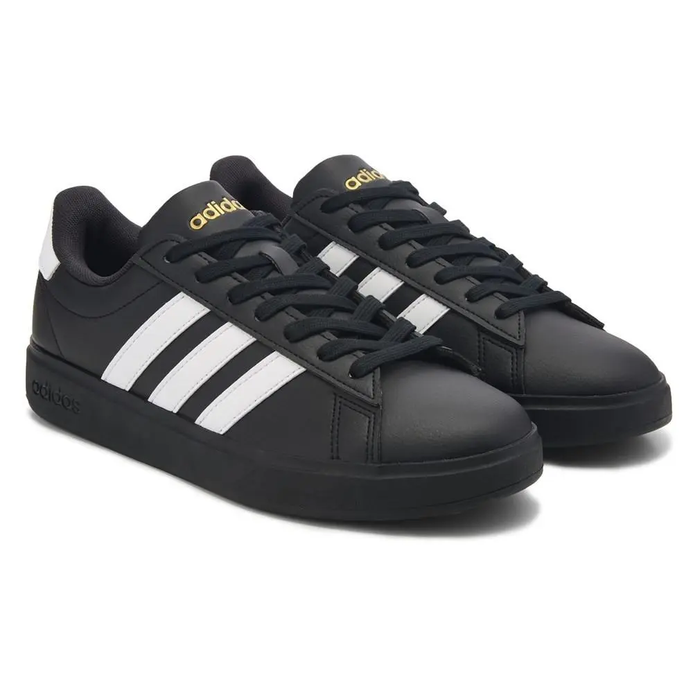 Adidas JRO546 Grand Court 2.0 Cloudfoam Men`s Black / White Shoes 9-1/2 M