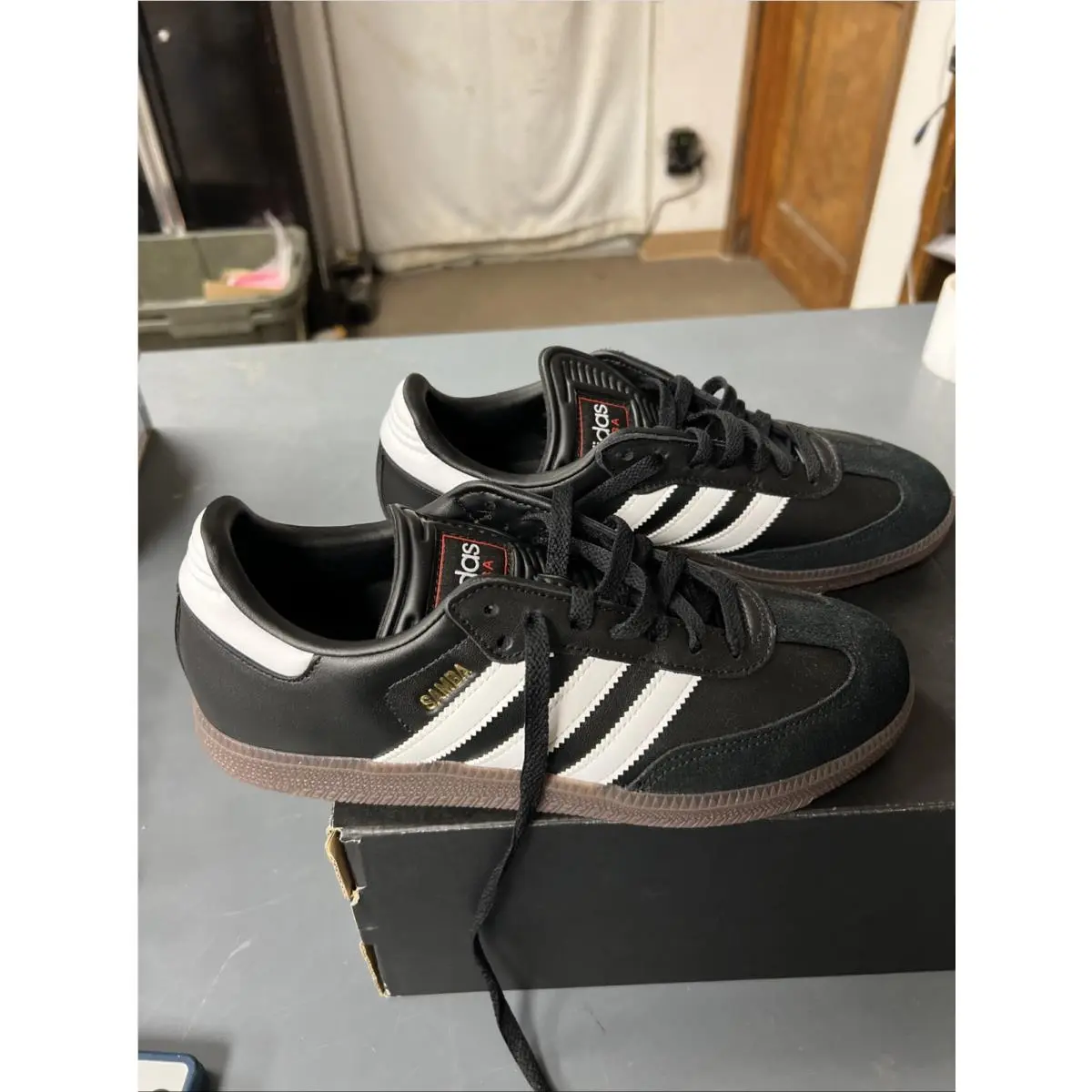 Adidas shoes - adidas Indoor Soccer - Indoor Soccer - IH6000 - Black White Gum 9