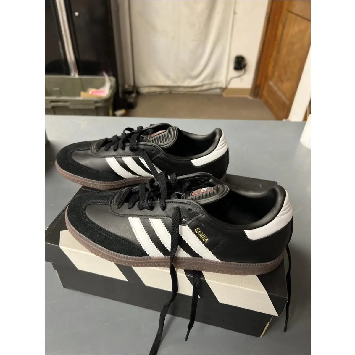 Adidas shoes - adidas Indoor Soccer - Indoor Soccer - IH6000 - Black White Gum 7