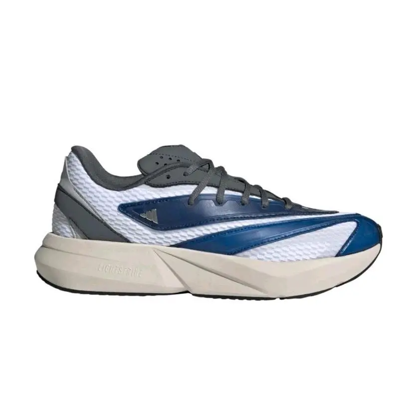 Adidas Lightblaze Lace Up Mens White Sneakers Casual Shoes JS4254 Size 13