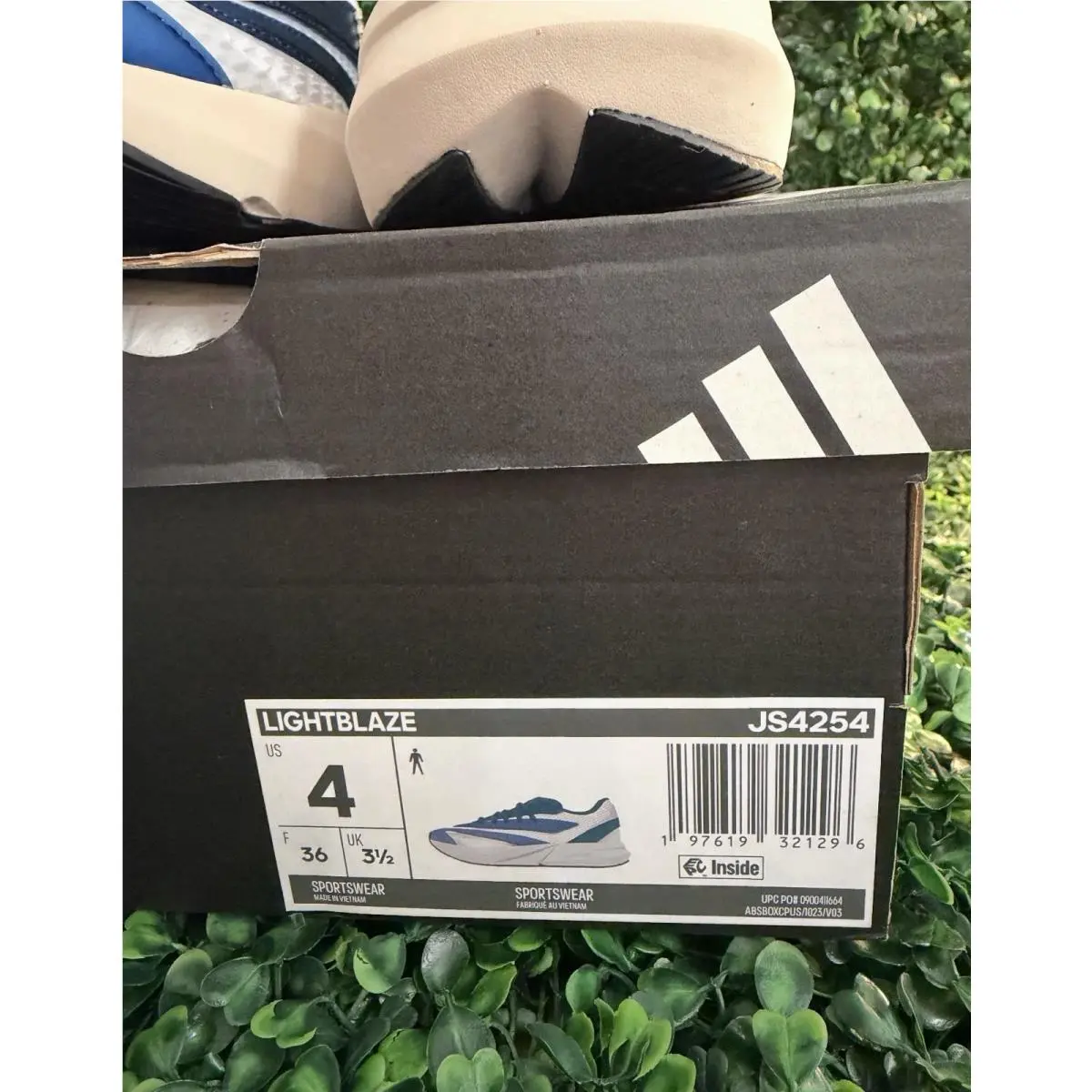 Adidas shoes - adidas Lightblaze - Lightblaze - JS4254 - White/Dark Blue/Grey 2
