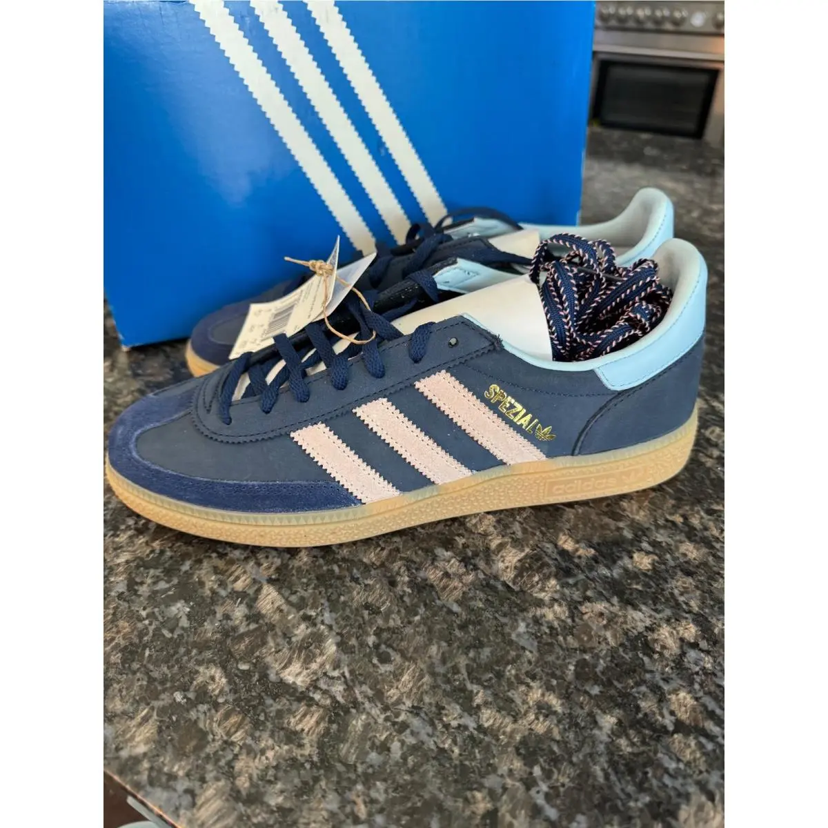 Adidas Handball Spezial W Dark Blue Wonder Quartz Gum Sole JR0851 Womens 9.5