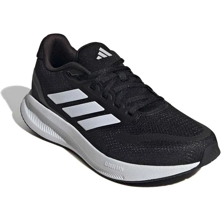 Adidas Men`s Run Falcon 5 Running Shoes Size 11.5 Wide - Black /white