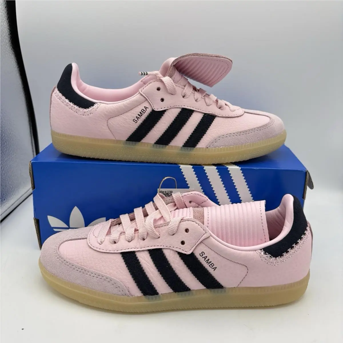 JP6808 Adidas Samba LT Clear Pink Legend Ink Women`s Size 8.5