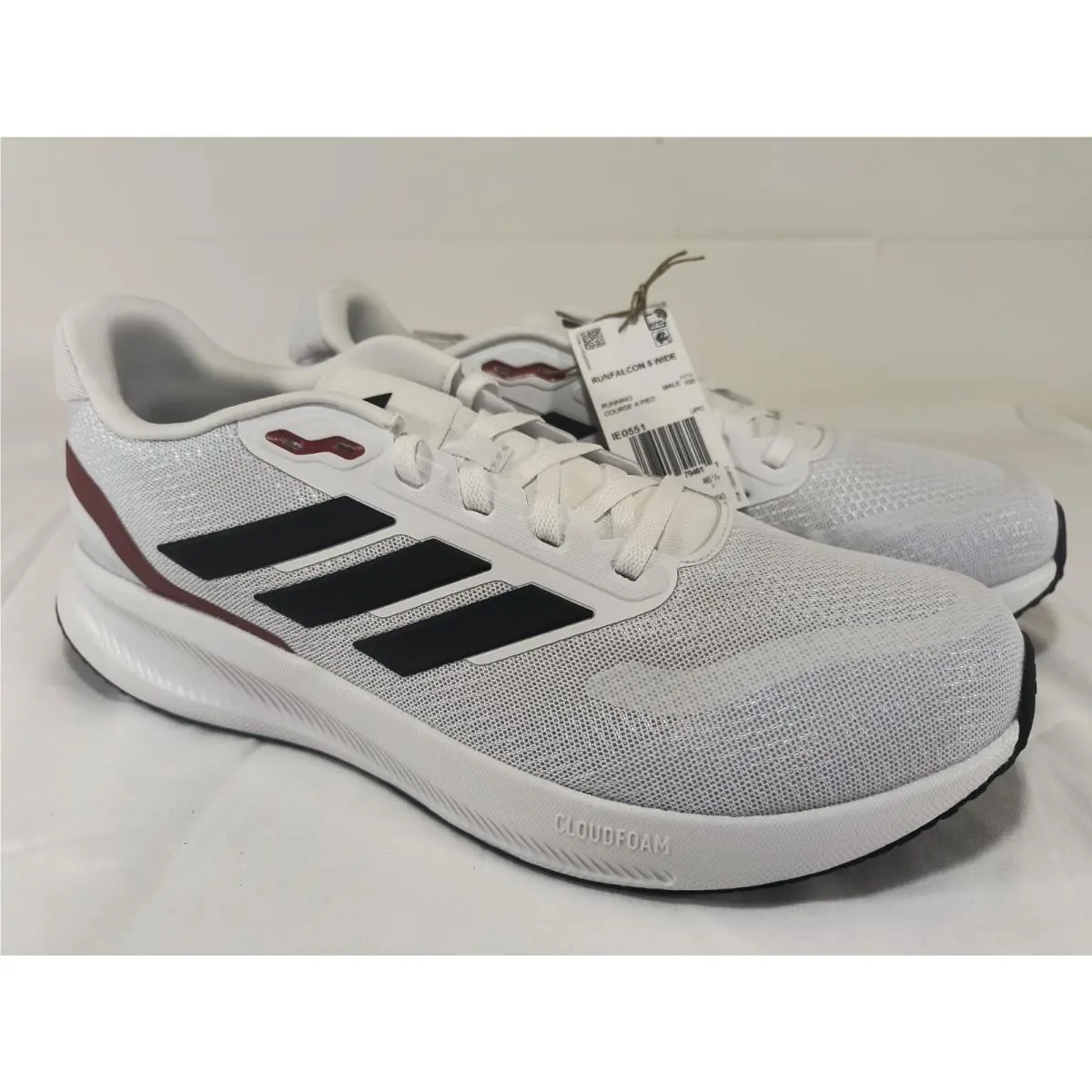 Adidas shoes - adidas Running - Running - IE0551 Sz12 - Cloud White / Core Black / Better Scarlet 0