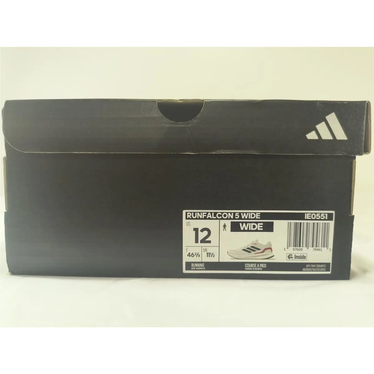 Adidas shoes - adidas Running - Running - IE0551 Sz12 - Cloud White / Core Black / Better Scarlet 7