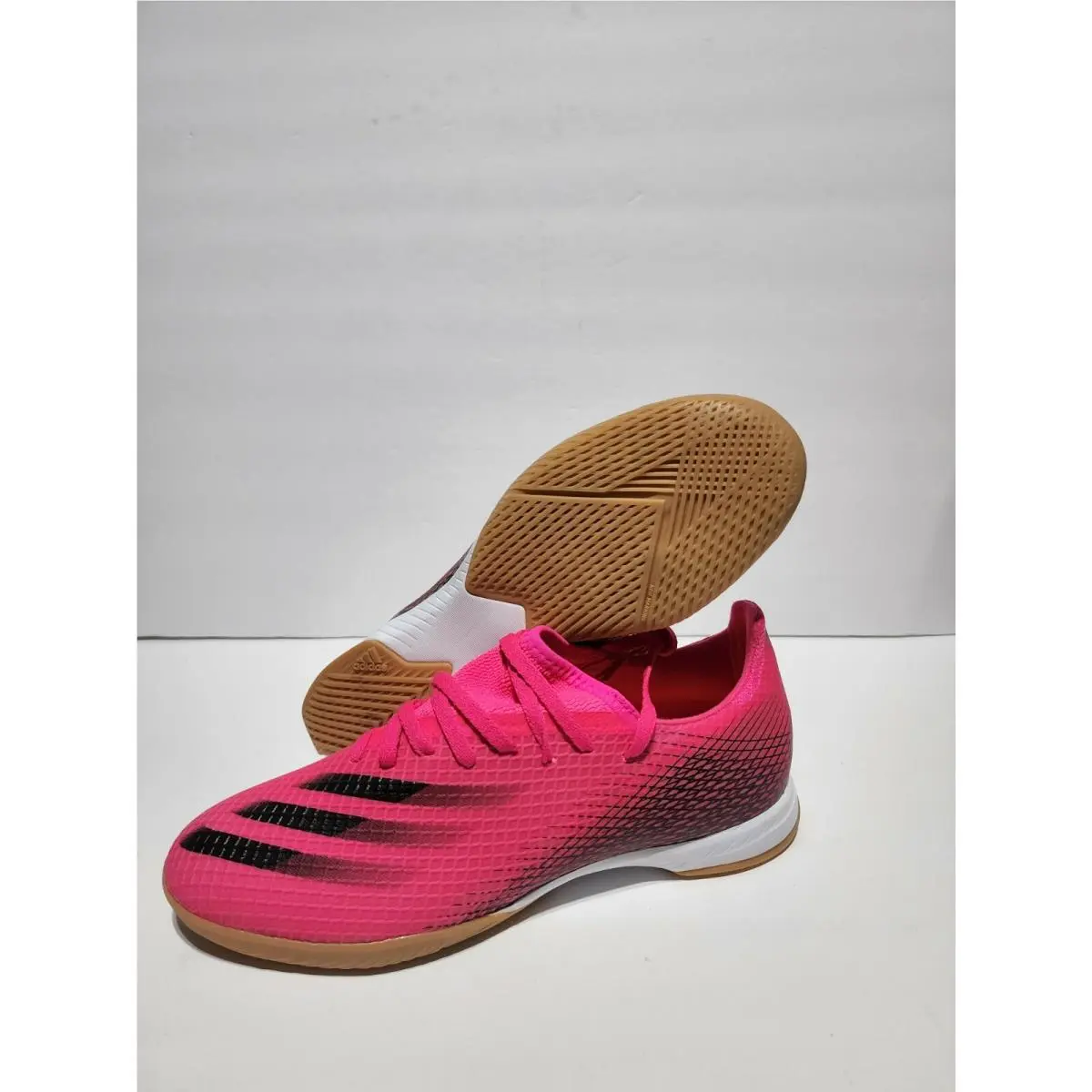 Adidas X Ghosted.3 Indoor Soccer Shoes Pink Black FW6938 Men’s Size 11.5