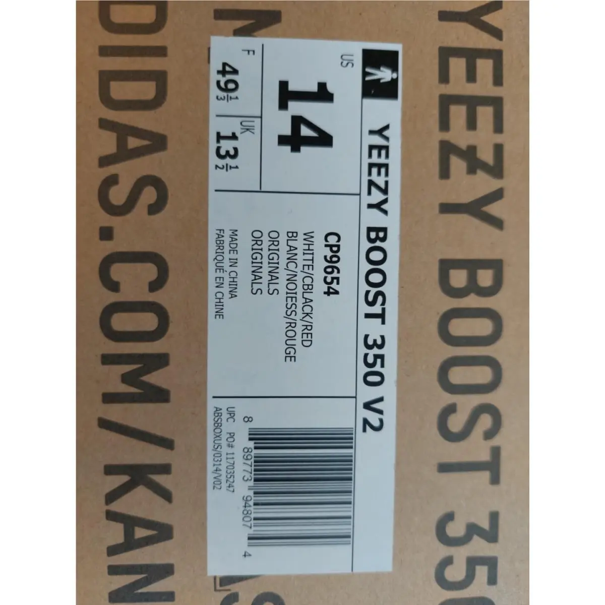 Adidas shoes - adidas Yeezy 350 - Yeezy - CP9564 - White Black, Manufacturer: White (UPC: 889773948074) 7