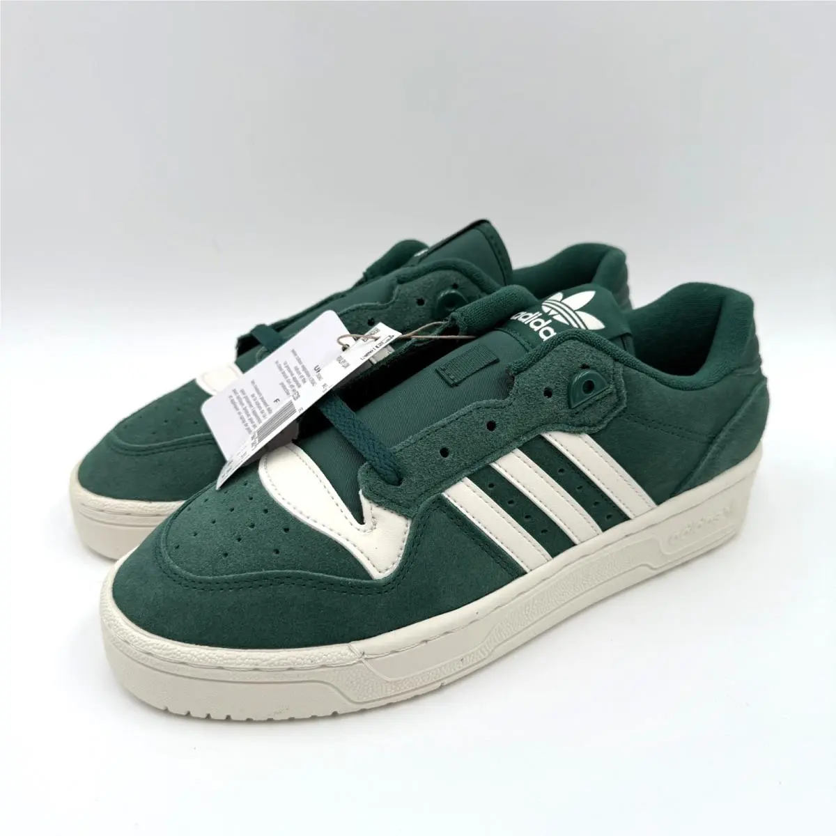 Adidas Rivalry Sneakers Womens 7.5 Mens 6.5 Low Suede Collegiate Green