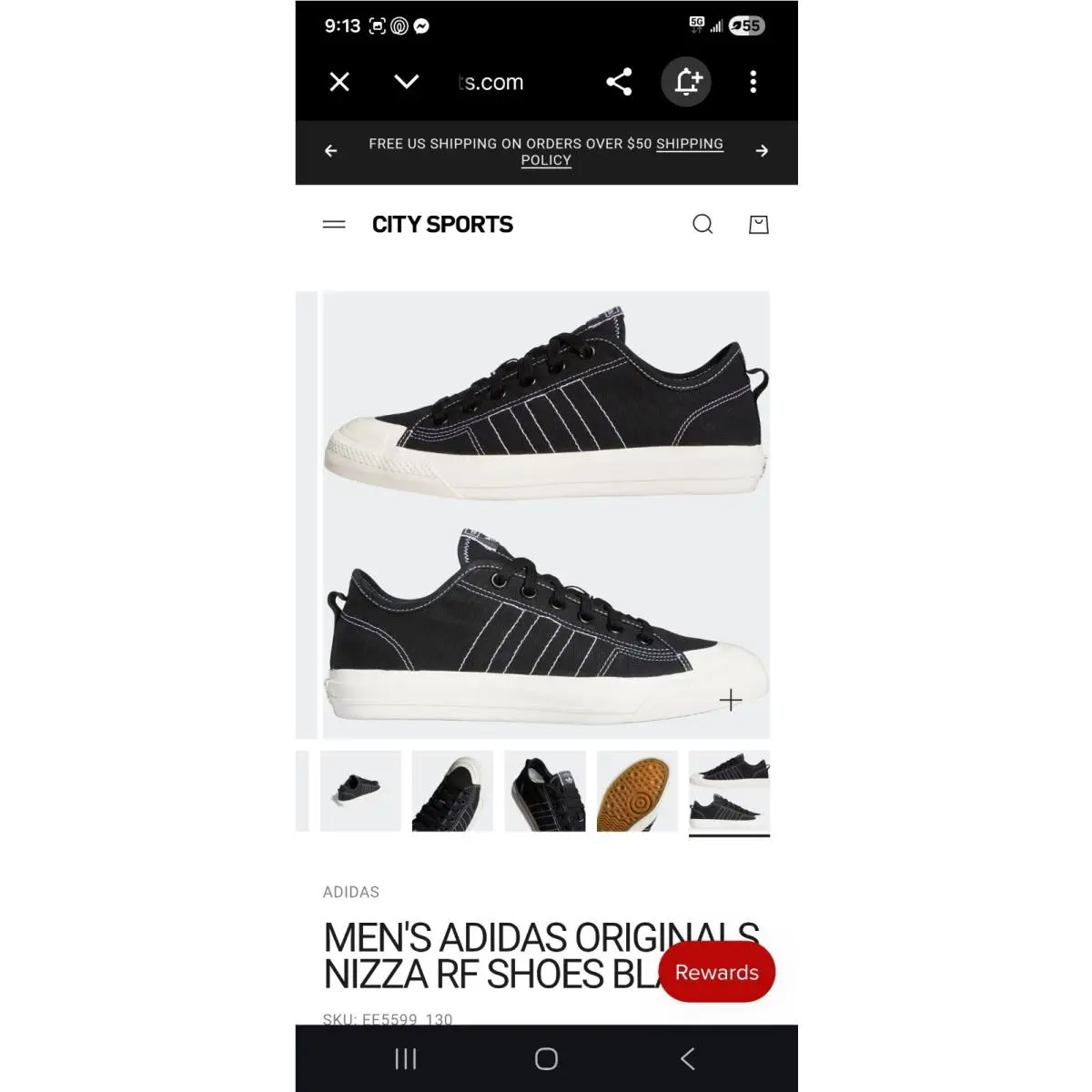 Adidas shoes - nizza rf - nizza - Black 8