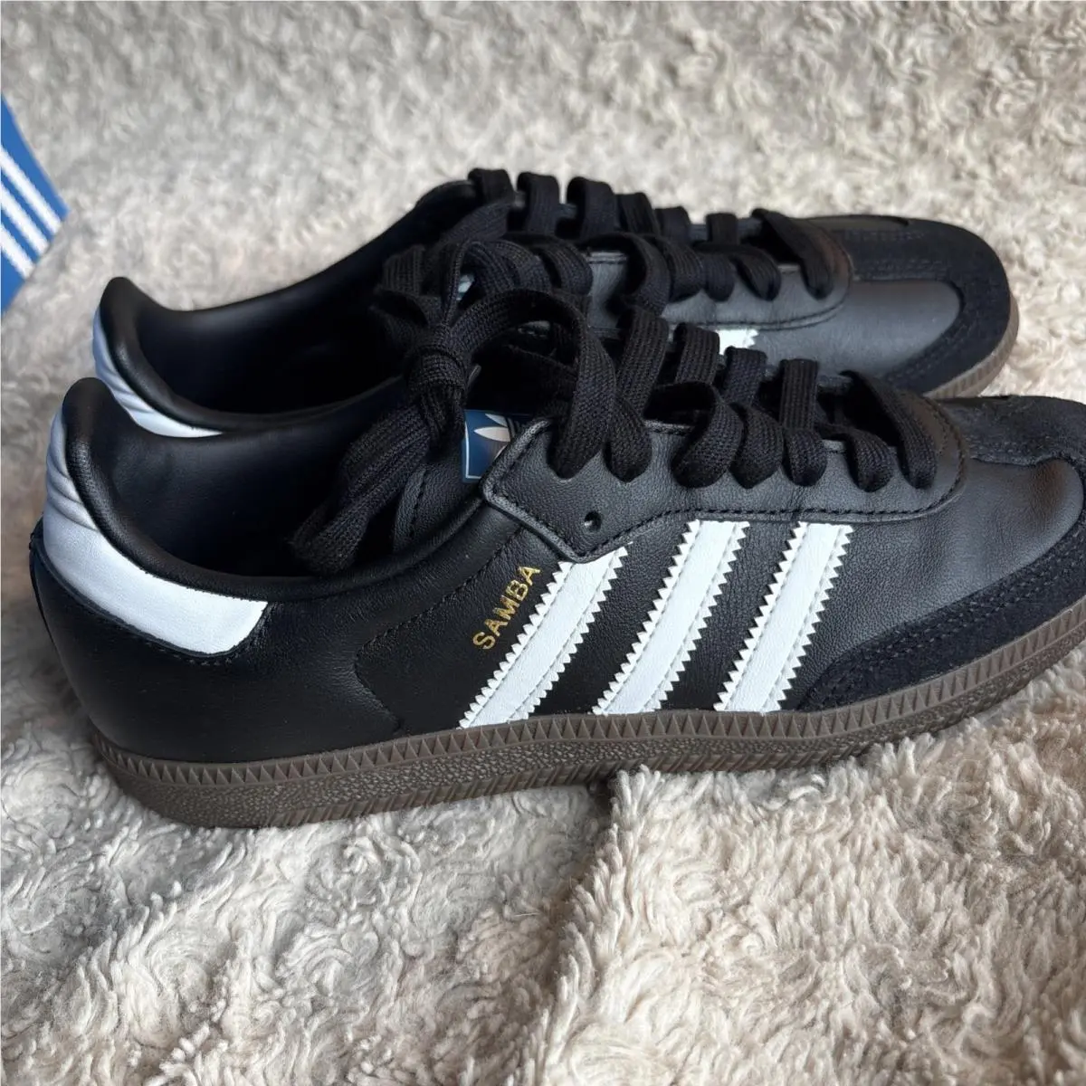 Size 6.5 - Adidas Samba OG Black Clear Granite Women’s