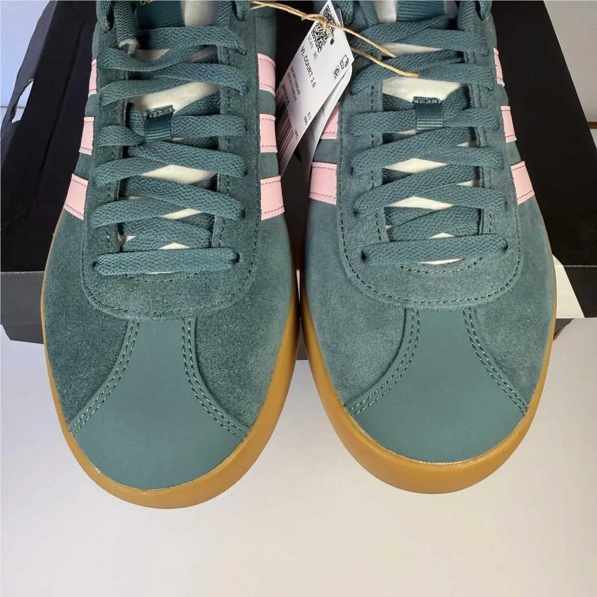 Adidas shoes - VL Court 3.0 - Court - JR0955 - Green Pink Gum 2