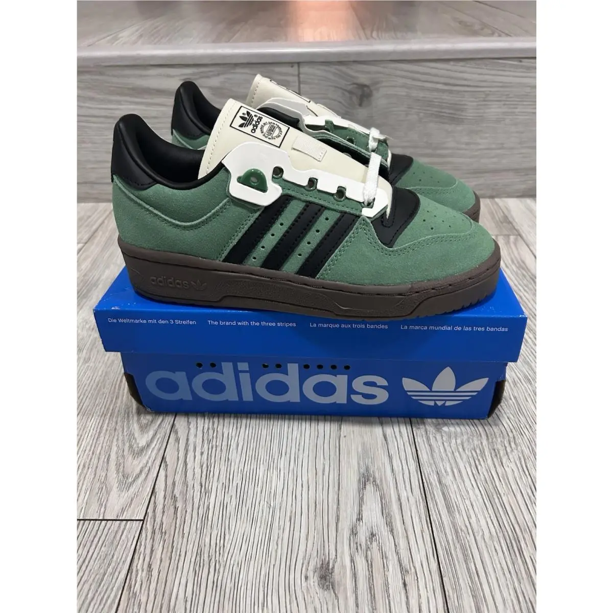 Adidas Rivalry 86 Low Shoes Men`s US 5 Women`s 6 Green Street Sneakers