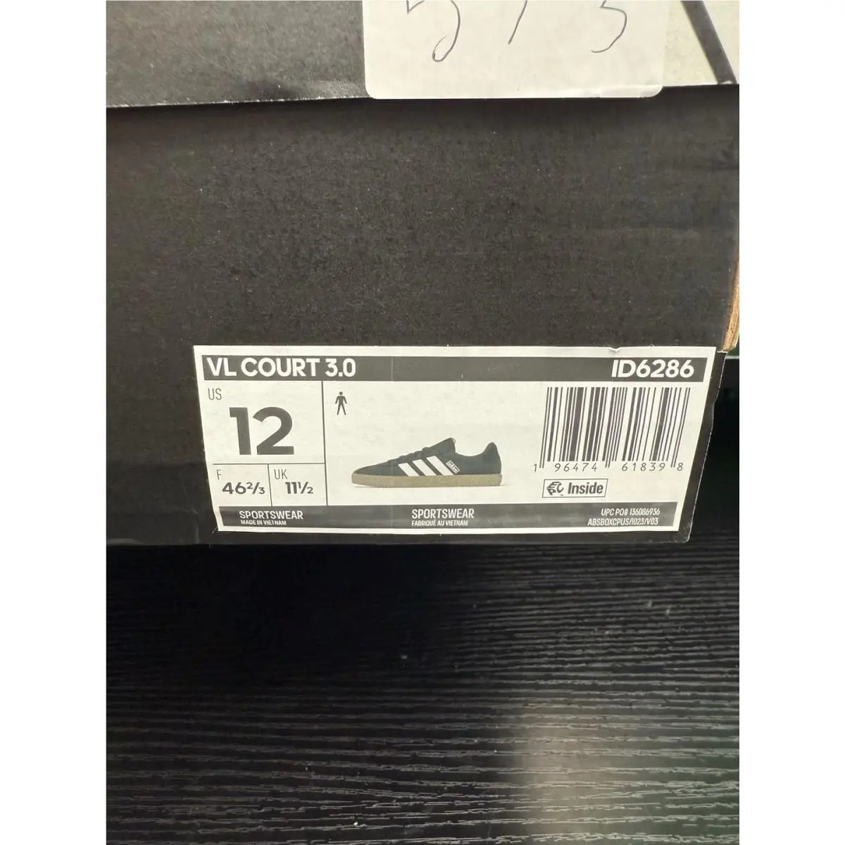 Adidas shoes - VL Court 3.0 - Court - ID6286 - Black 4