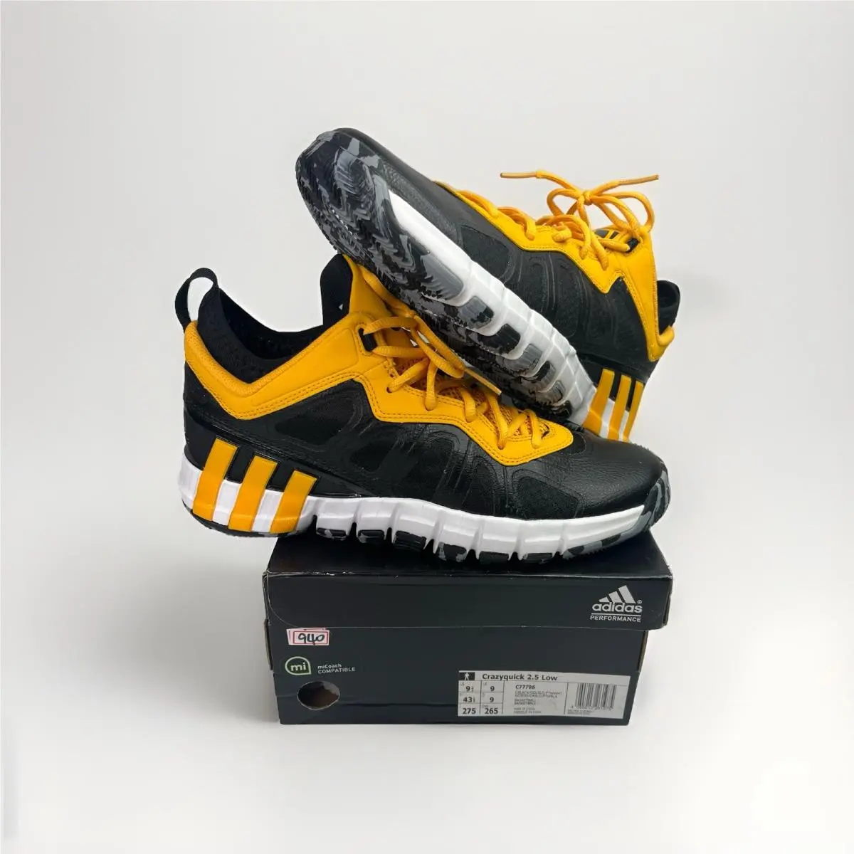 Adidas Crazyquick 2.5 Low Jeremy Lin 17 Players Edition Model Men Sz 9.5