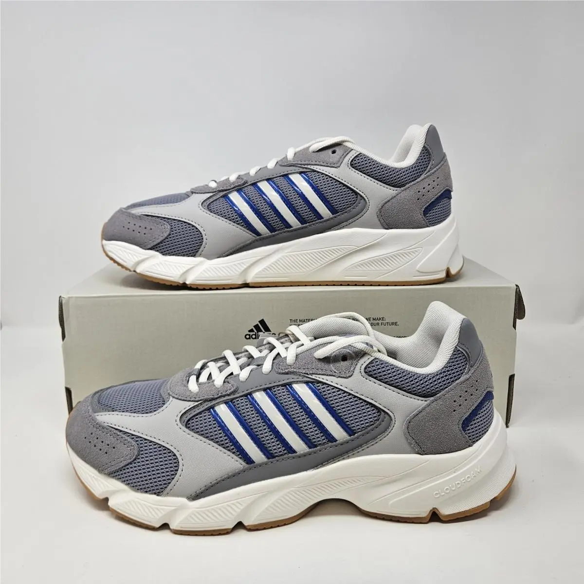 Crazychaos 2000 `grey/white/blue` Sneakers / IG4405 / Men`s Size 13 by Adidas