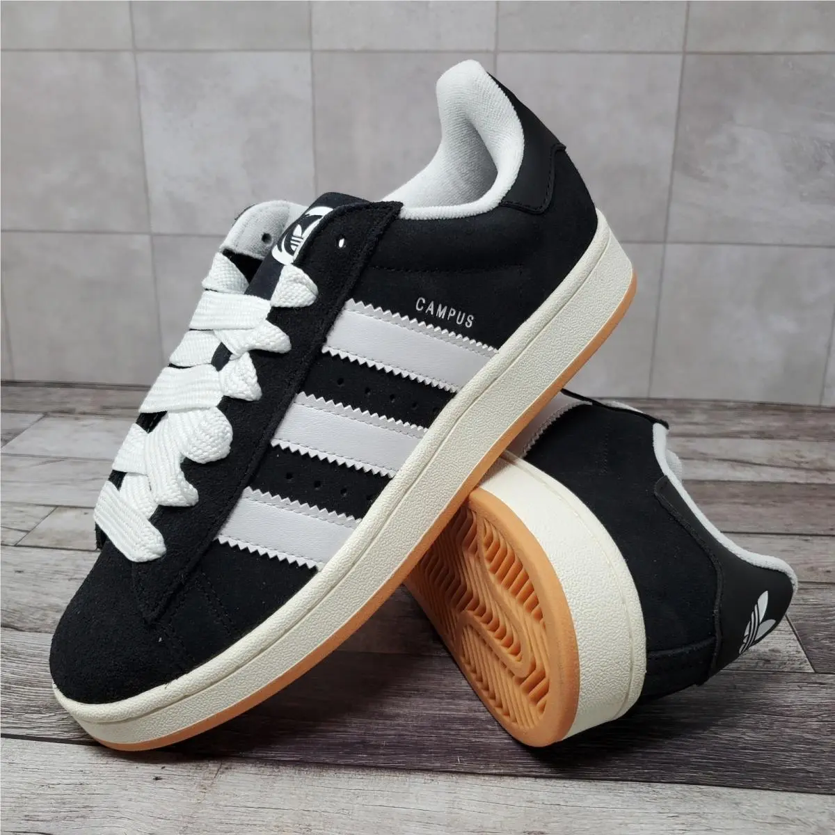 Adidas Originals Campus 00`s Women`s Size 8 Casual Shoes JP9163 Black White