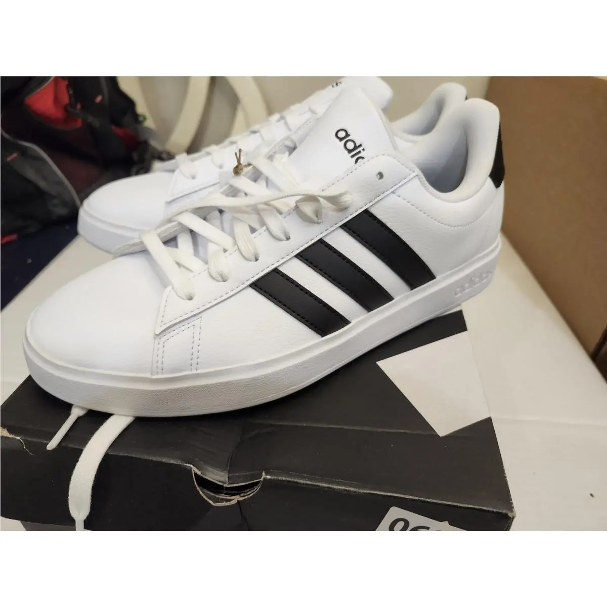 Adidas shoes - adidas Grand Court 2.0 - Grand Court - Black / White (UPC: 0195739845340) 2