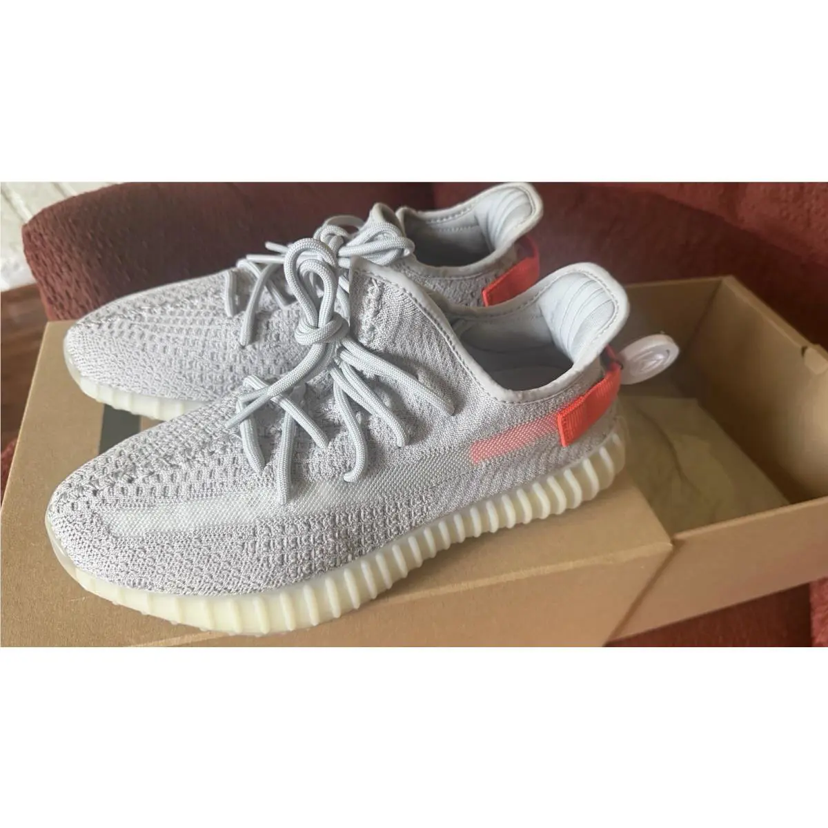 Adidas shoes - adidas Yeezy Boost 350 - Yeezy Boost - FX9017 - Gray Orange 2