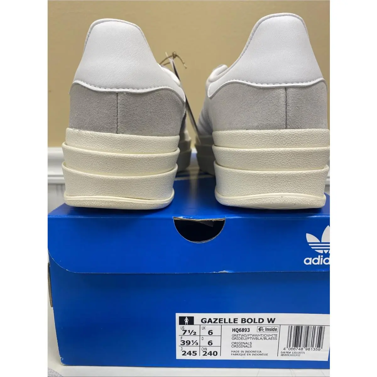 Adidas shoes - adidas Gazelle - Gazelle - Gray/White (UPC: 4066748981359) 1