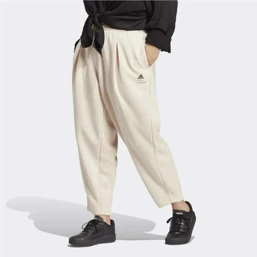 Adidas 11 Honore` Sweatpants IC4629 Womens Size 1X Cream