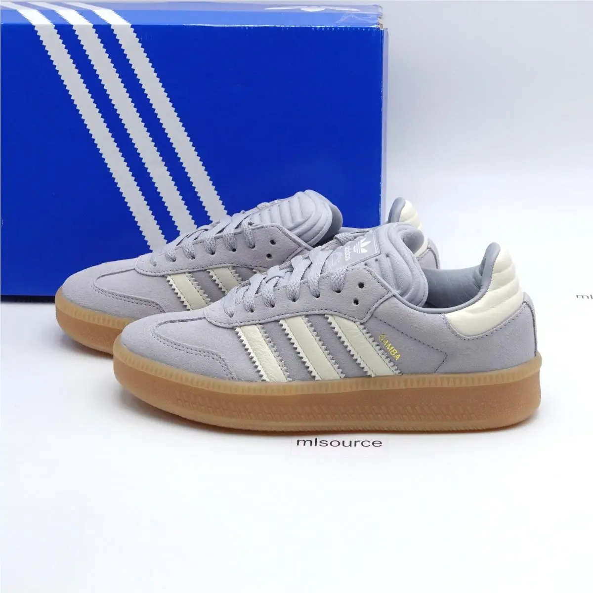 Size 5.5Y Youth / 6.5 Women`s Adidas Originals Samba Xlg Leather Sneakers JR4973