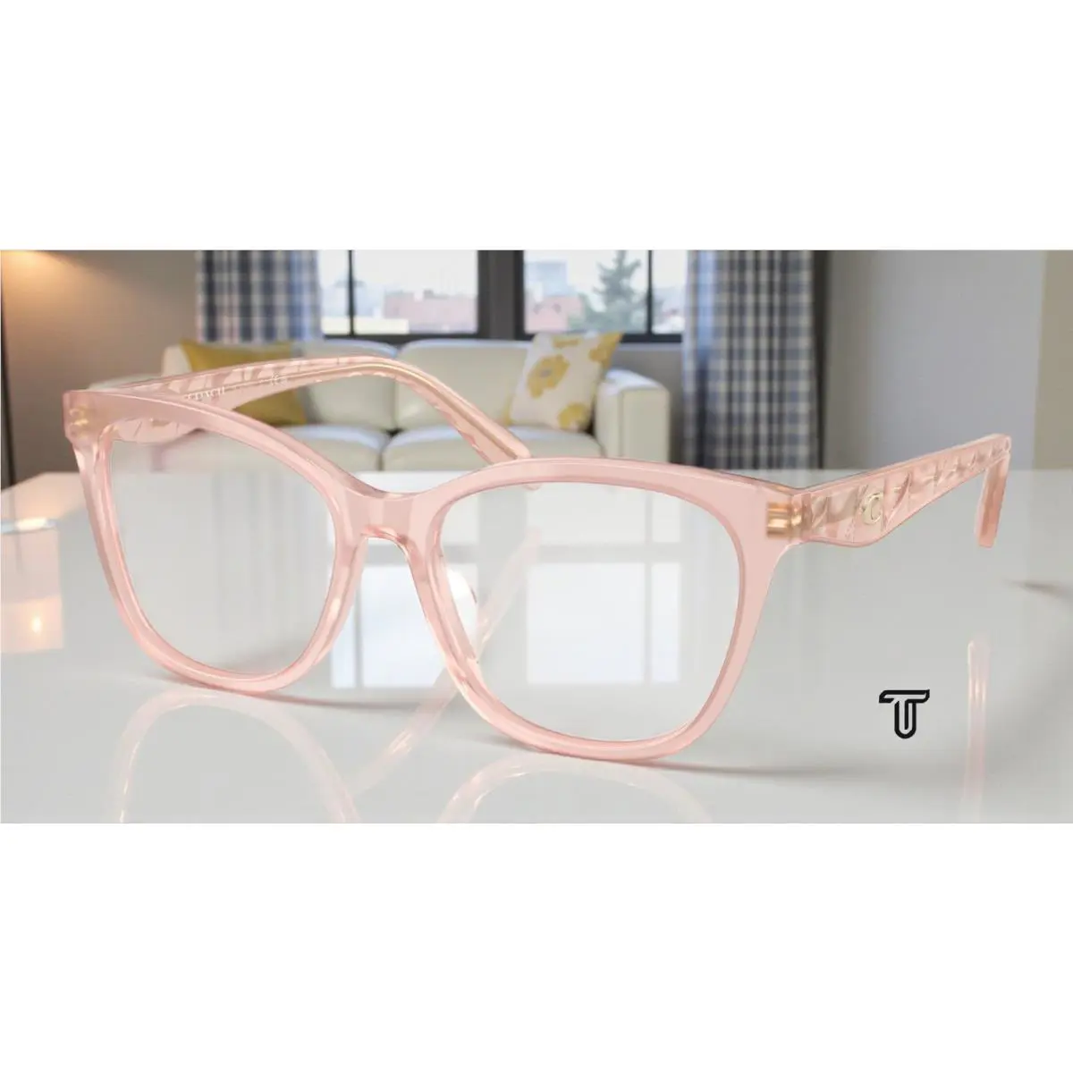 Coach HC6256U 5863 Milky Pink Demo Lens 51 mm Women`s Eyeglasses - Frame: Milky Pink