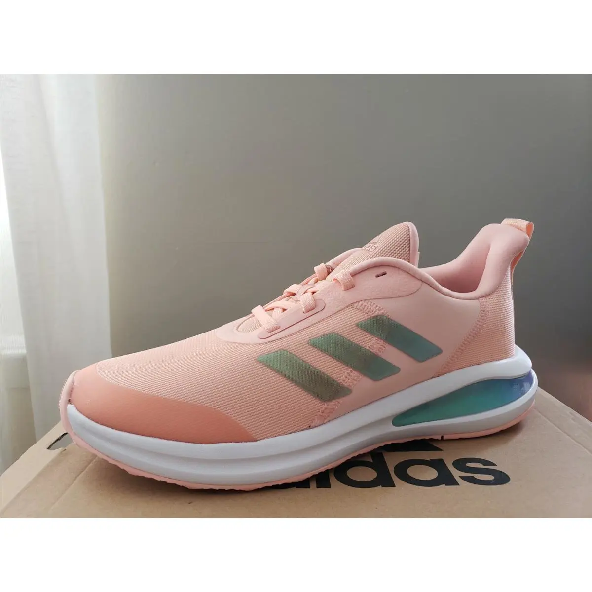 Adidas Women`s Running Shoes Coral Pink Womens Size 6 Kids Size 5