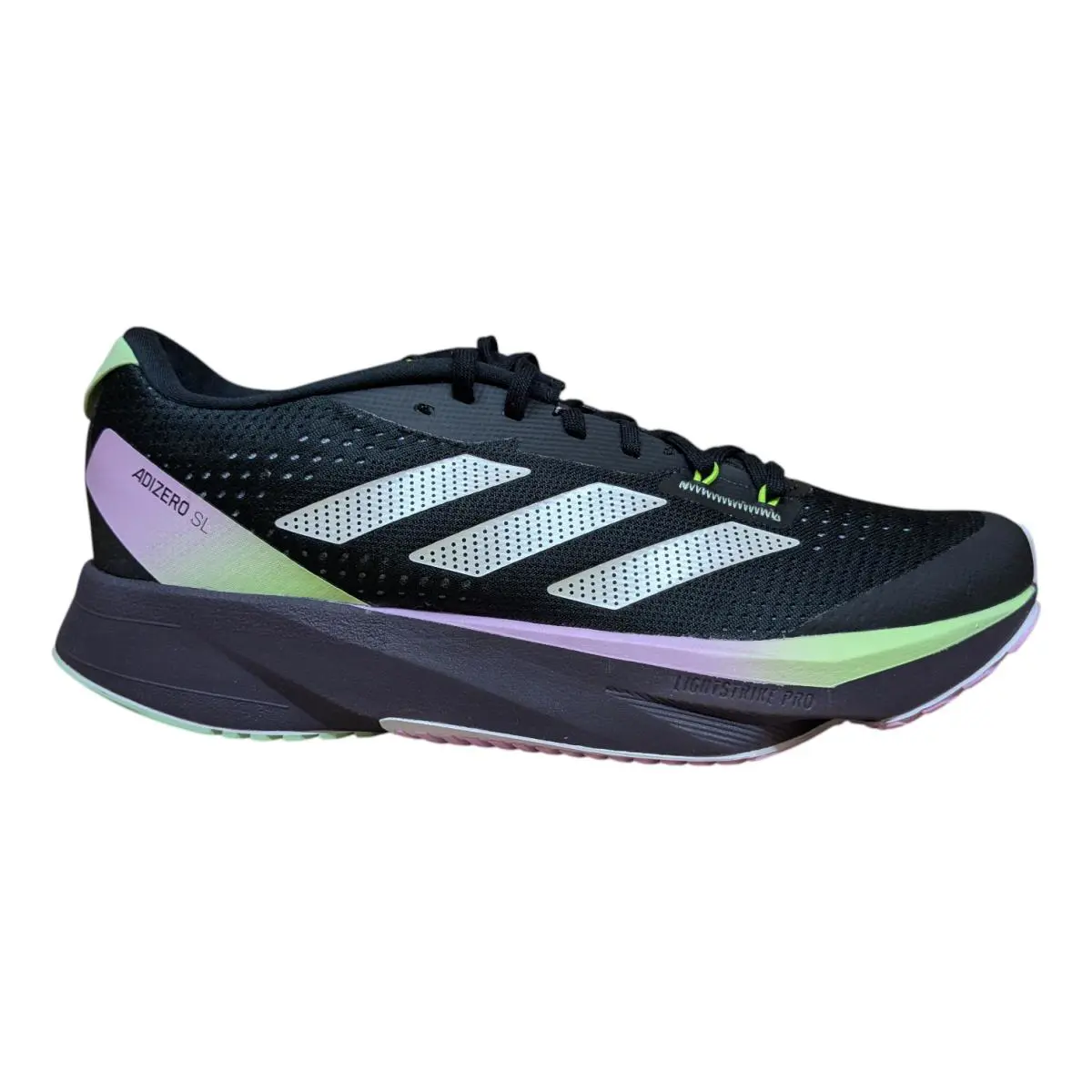 Adidas Women`s Adizero SL Running - Black Green Spark - US Size 7.5 - IG8197
