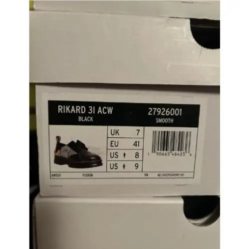 Dr. Martens shoes - Rikard 3I ACW - Rikard ACW - 27926001 - Black (UPC: 0190665484236) 8
