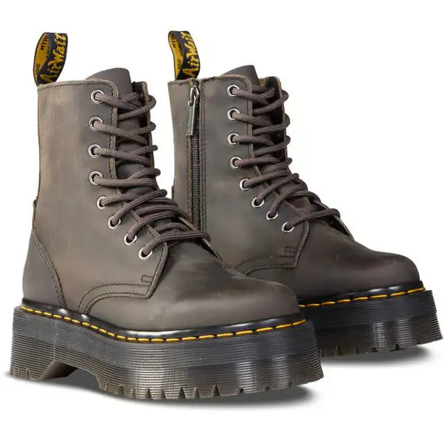Dr. Martens Jadon Boots Charcoal Grey Men Size 14 - Gray