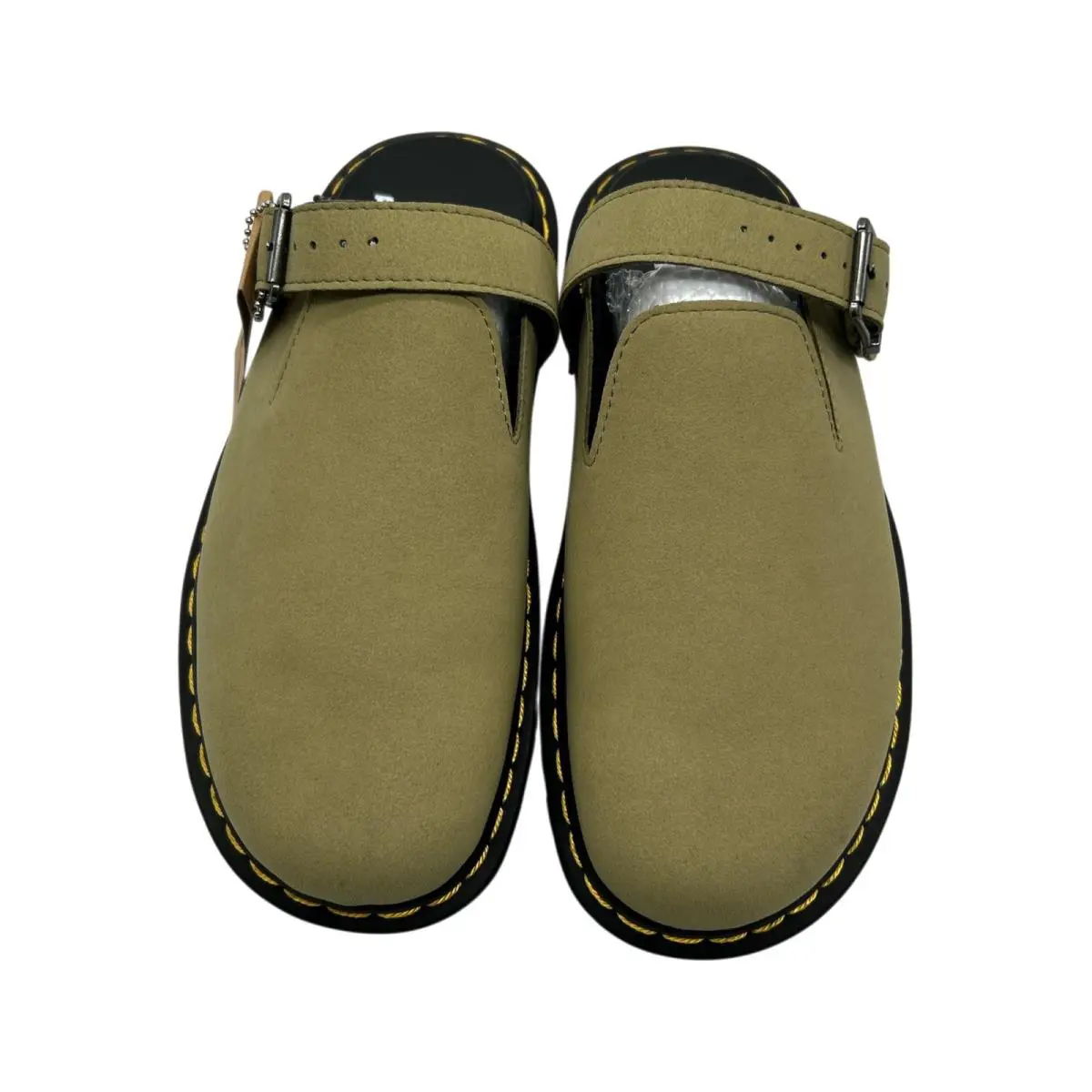 Unisex Dr. Martens Zebzag Suede Slingback US 9W/8M - Muted Olive Suede