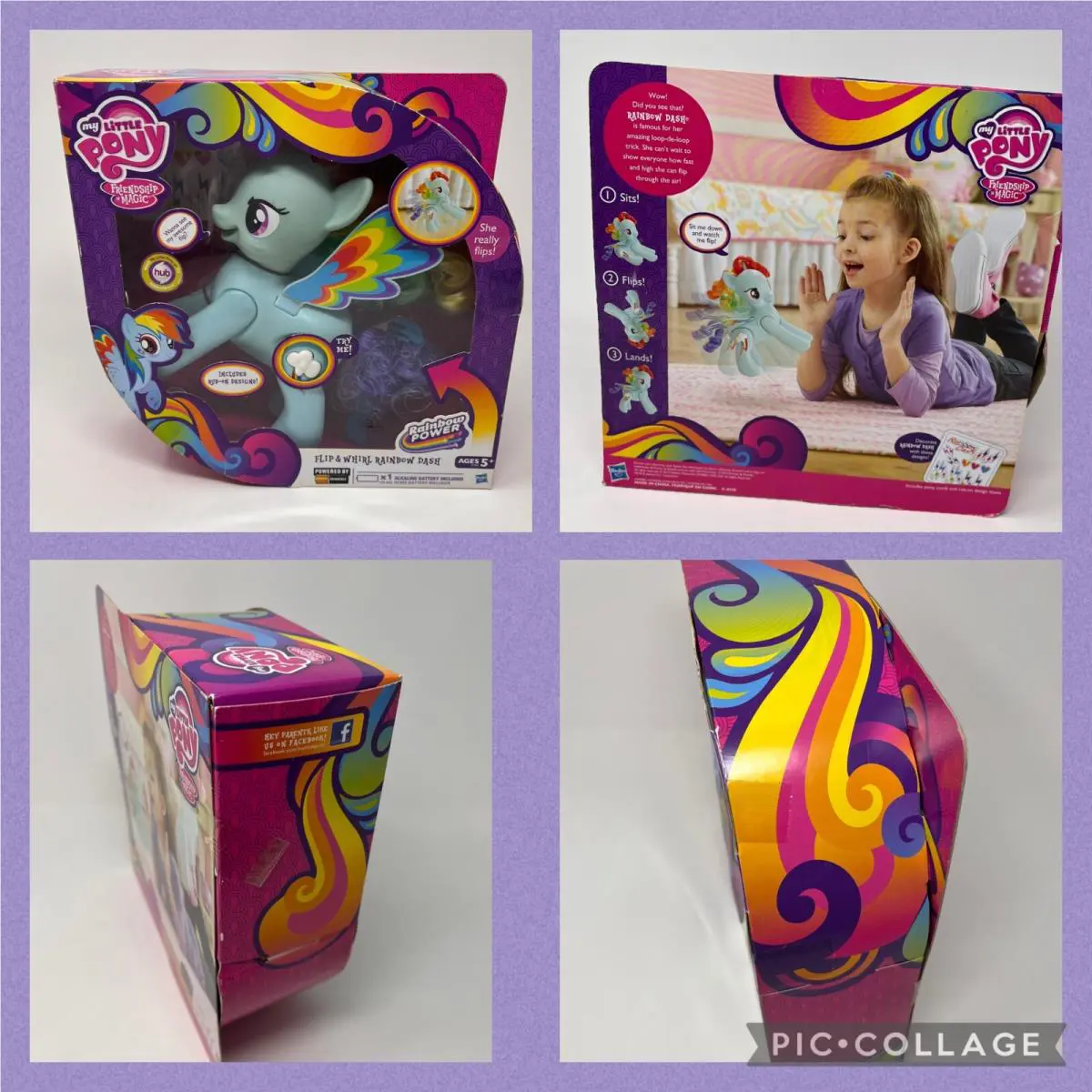 My Little Pony Rainbow Dash Flip Whirl Friendship is Magic Box 2013