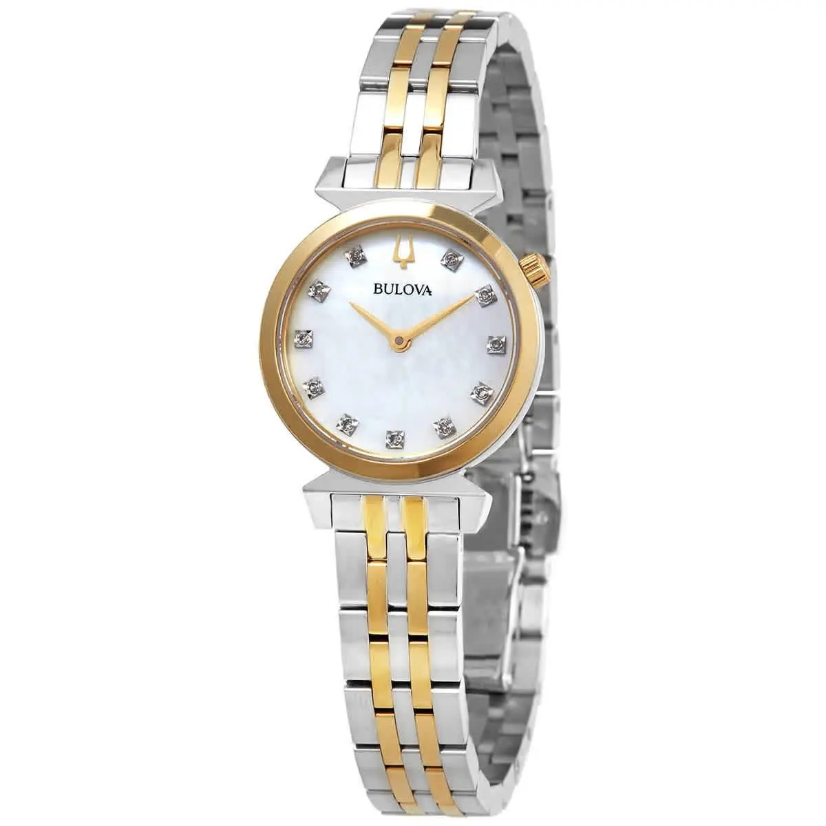 Regatta Quartz Diamond Mop Dial Ladies Watch 98P202 by Bulova