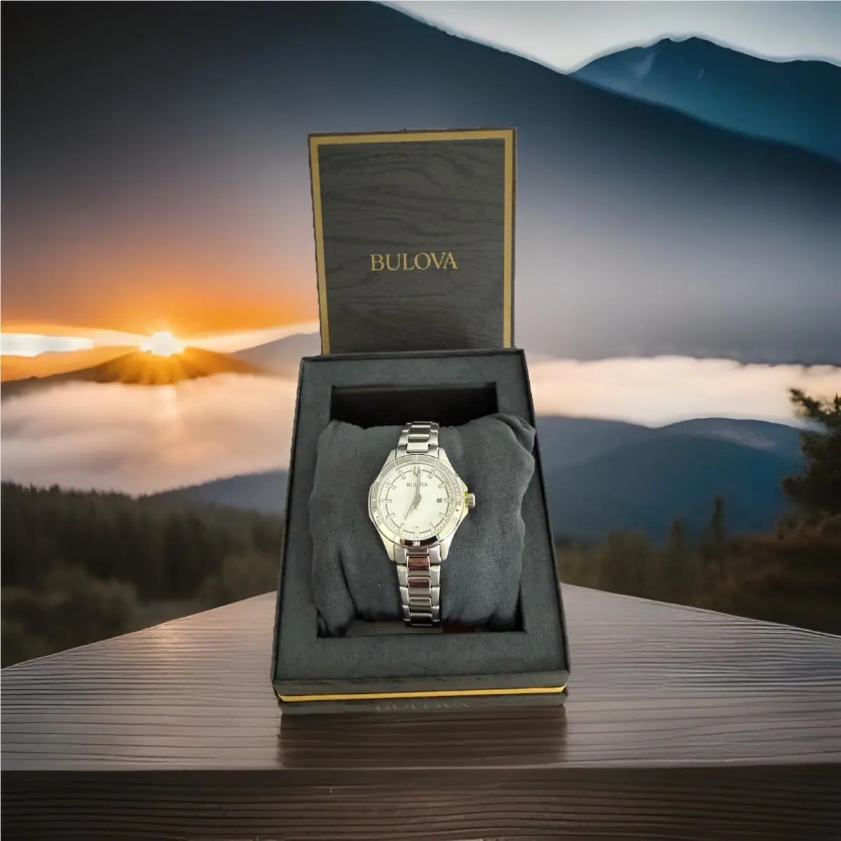 Bulova Womans Quartz Watch Stainless Steel Water Resistant