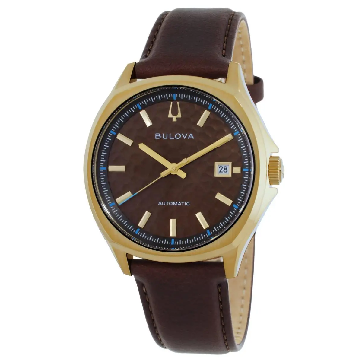 Nyc Tony Bennett Automatic Brown Dial Watch 97B244 by Bulova