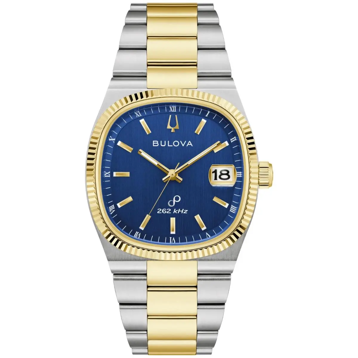Bulova 98B462 Super Seville Precisionist Blue Dial TV Case Men`s Watch