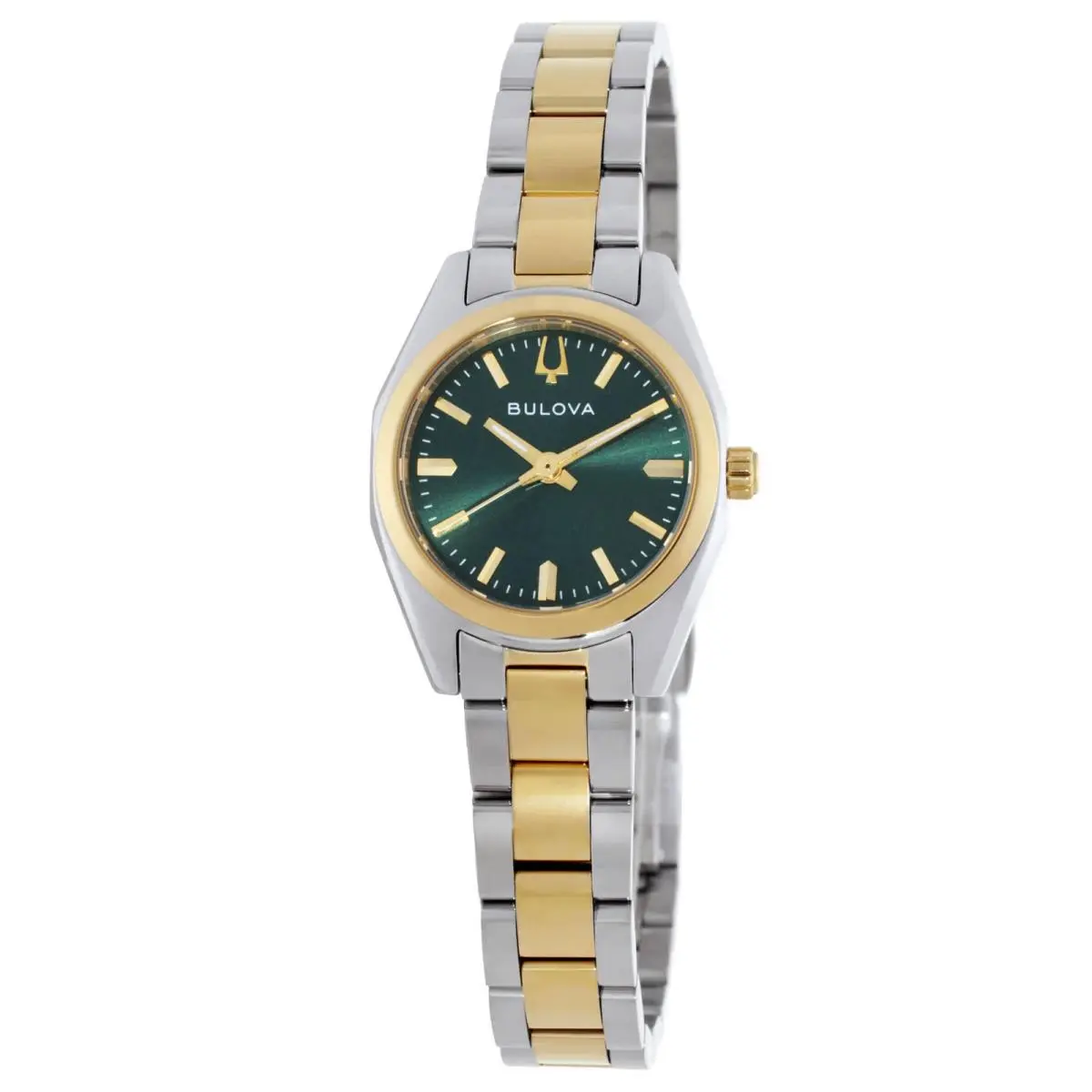 Bulova Surveyor Quartz Green Dial Ladies Watch 98L329