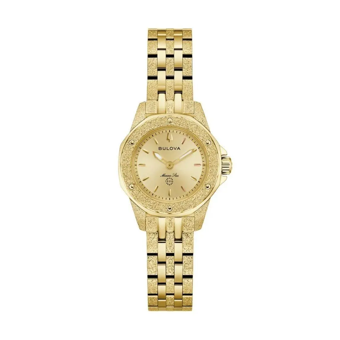 Marine Star Women`s Champagne Dial Quartz Watch 97L192 by Bulova