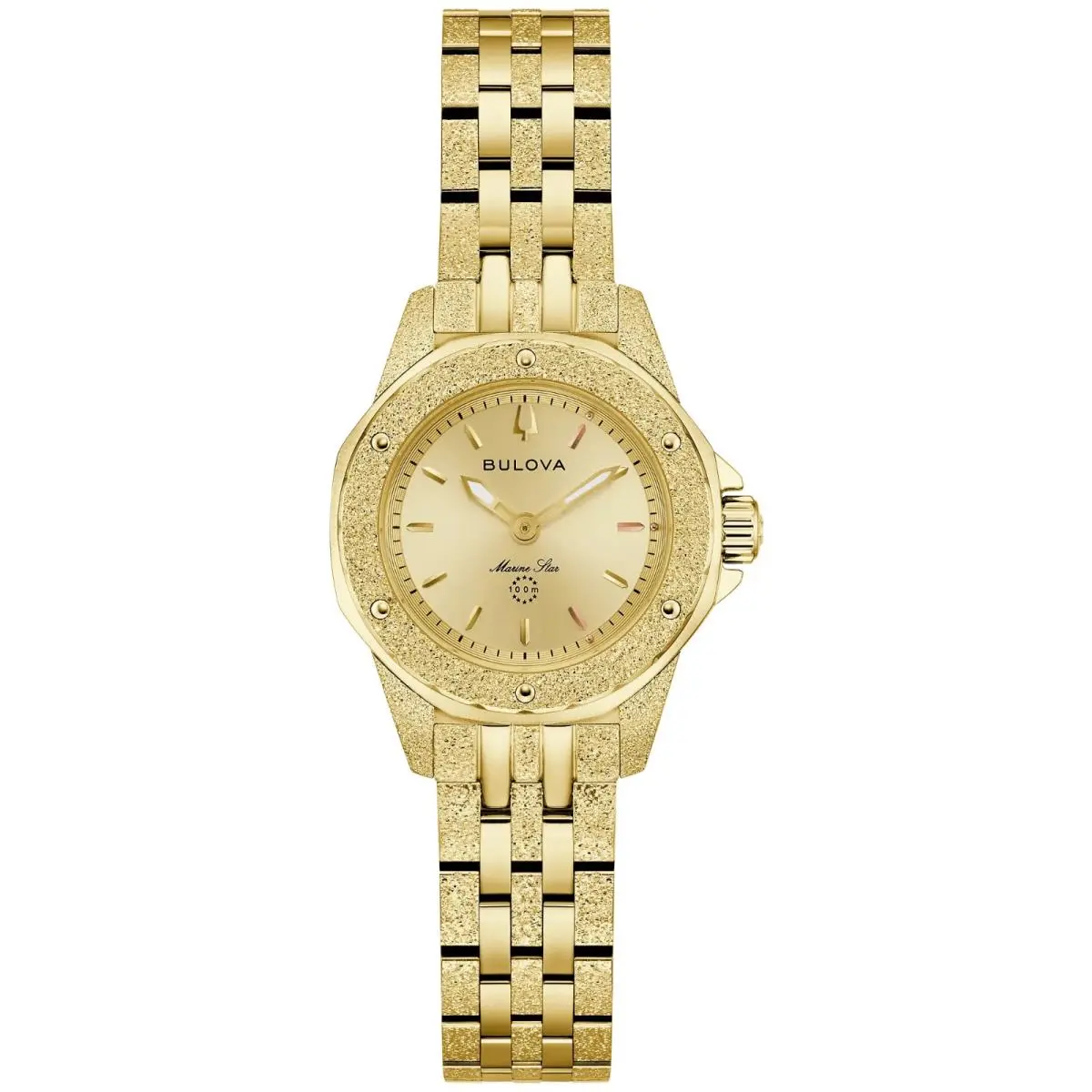 Marine Star Champagne Dial Gold-tone Women`s Watch 97L192 by Bulova