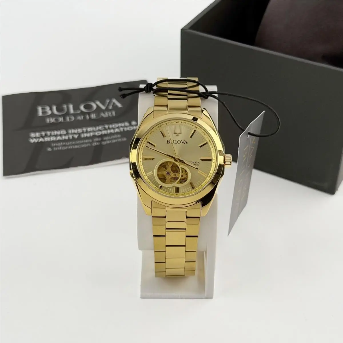 Bulova Surveyor 97A182 Gold Tone Dial Automatic Men’s Classic Watch 39 MM