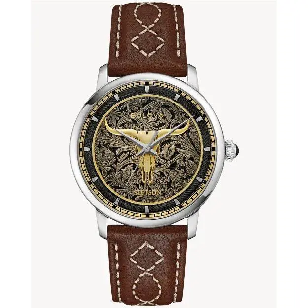 Bulova Longhorn Stetson Classic Automatic Mens Watch
