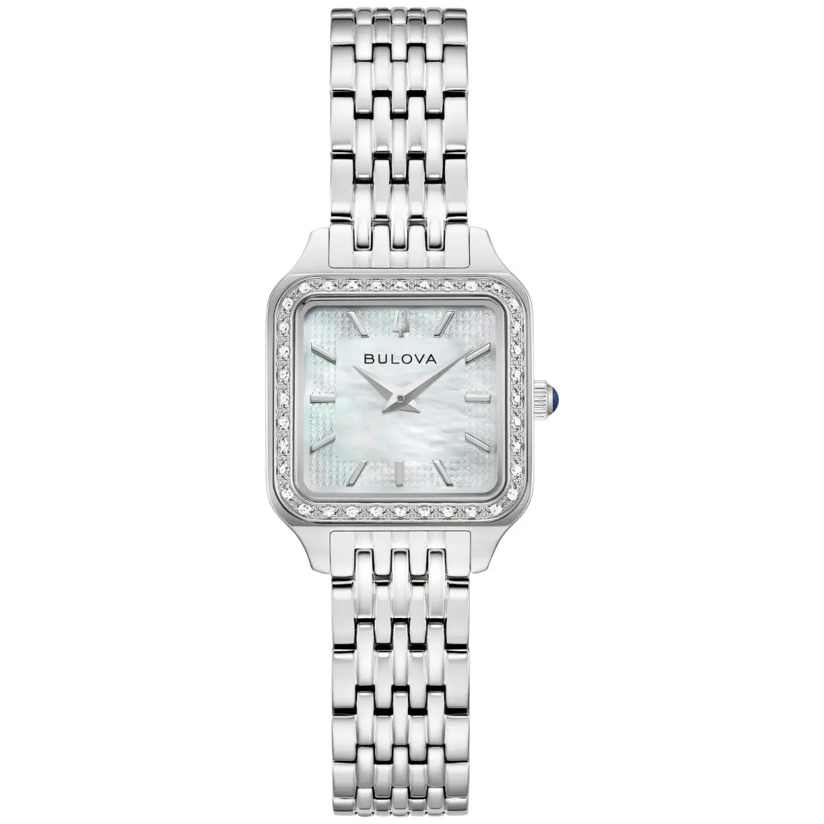 Bulova Sutton Diamond Mother of Pearl Dial 23MM Women`s Watch 96R256