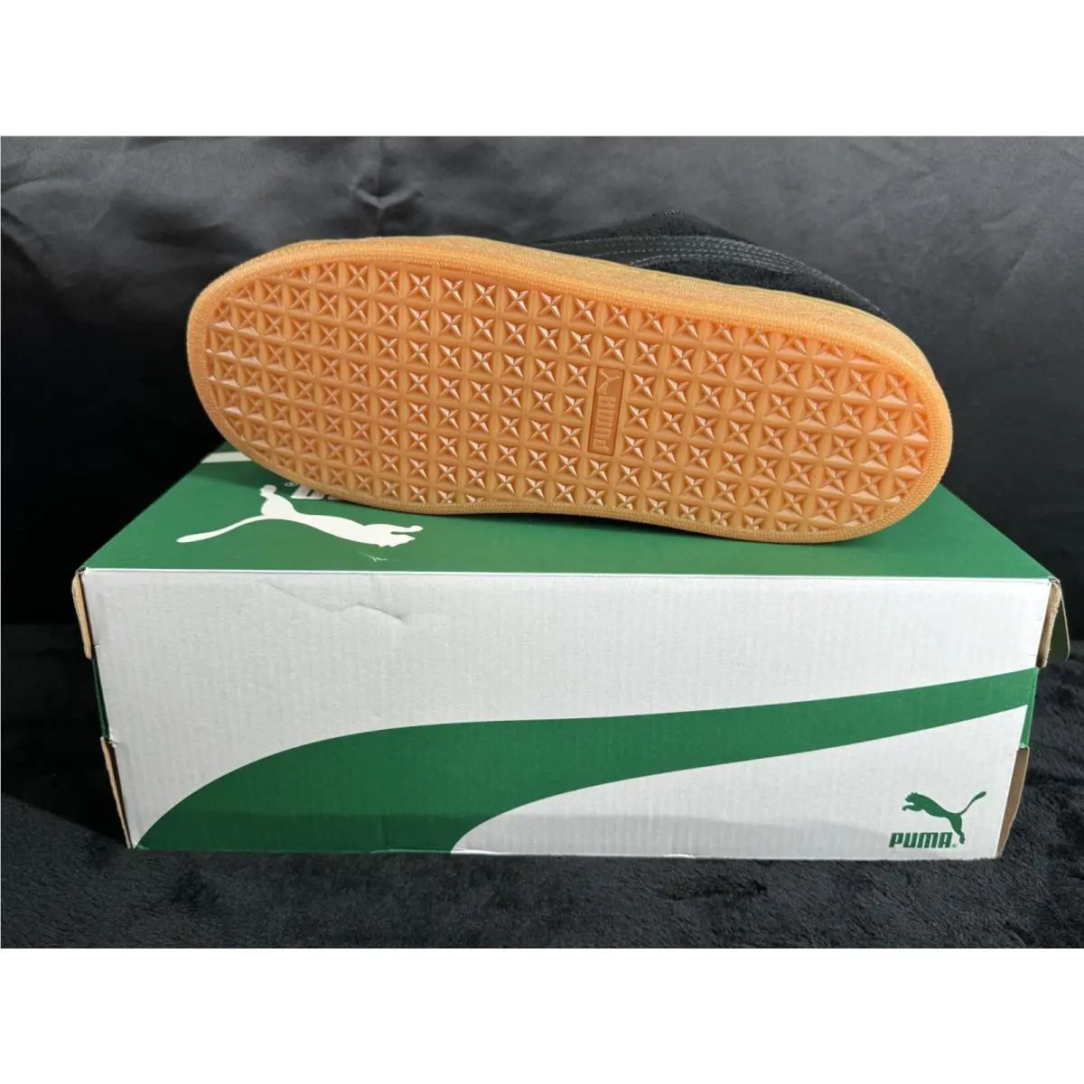 Puma shoes - puma suede xl - suede - 398094-01 - Black/Vine/gum (UPC: 0197646443404) 9
