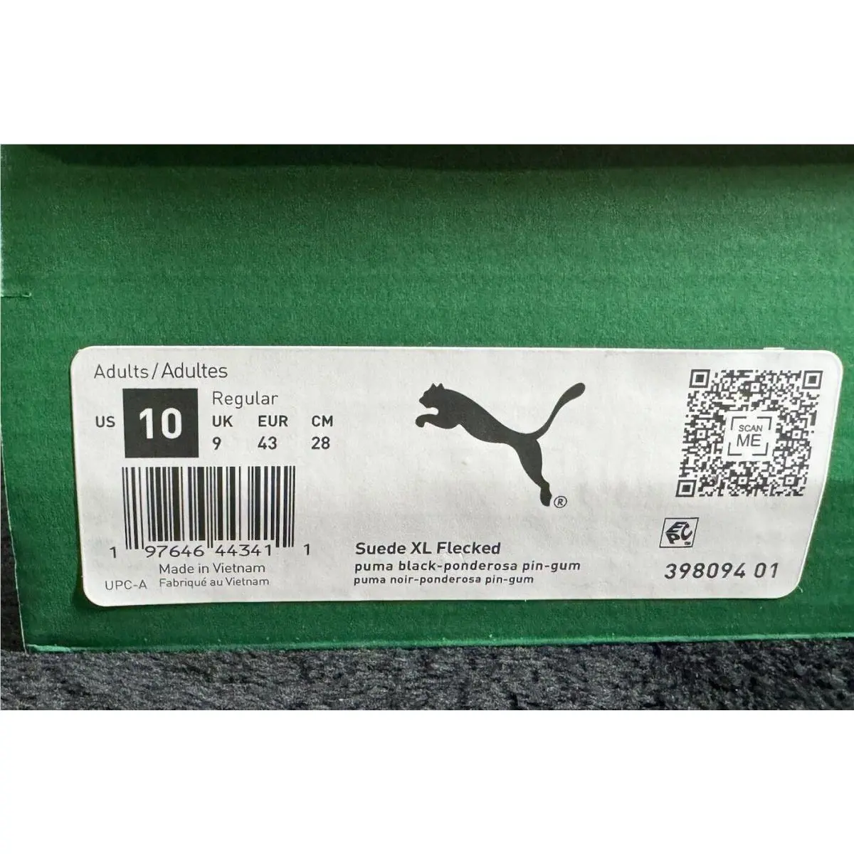Puma shoes - puma suede xl - suede - 398094-01 - Black/Vine/gum (UPC: 0197646443404) 11