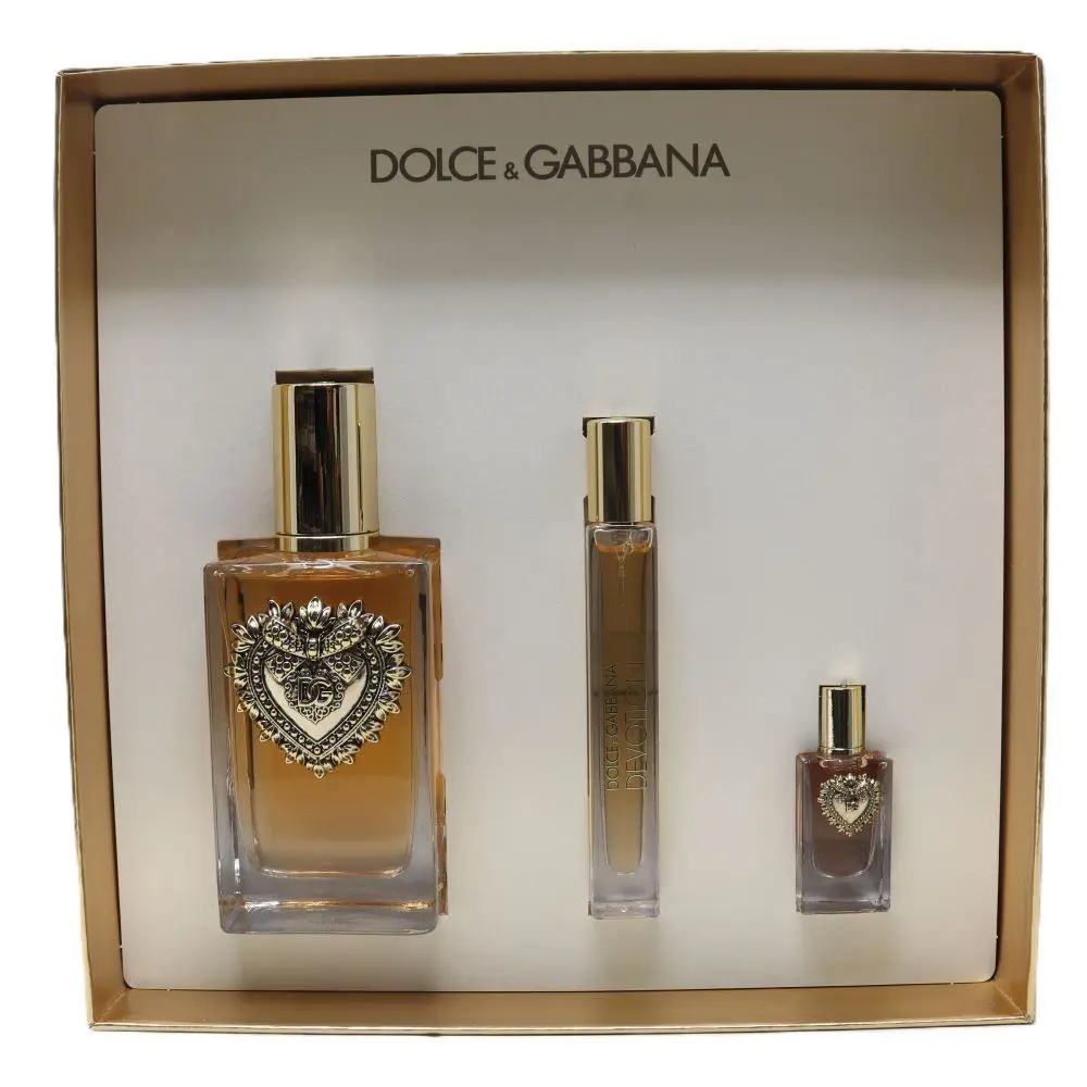 Dolce Gabbana Devotion 3pc Gift Set For Women100ml Edp + 10ml Edp + 5ml Edp