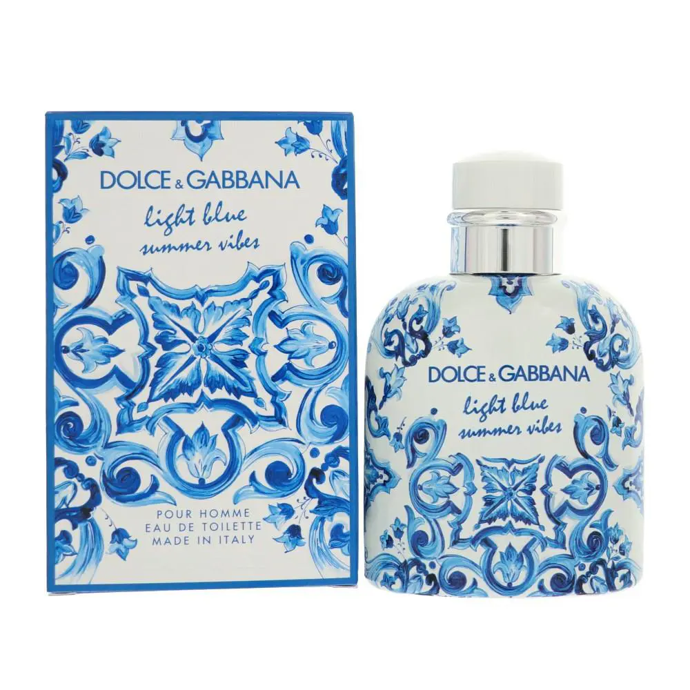 Light Blue Summer Vibes 4.2 Oz Eau De Toilette Spray by Dolce Gabbana Box For